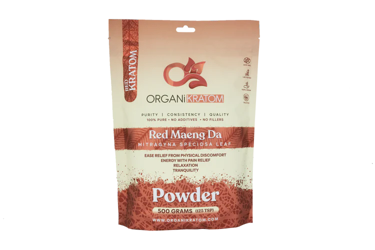 ORGANI KRATOM POWDER 250G RED MAENG DA (1CT)