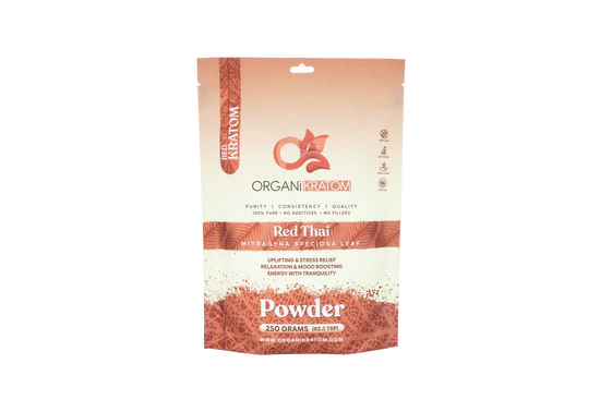 ORGANI KRATOM POWDER 250G RED THAI (1CT)