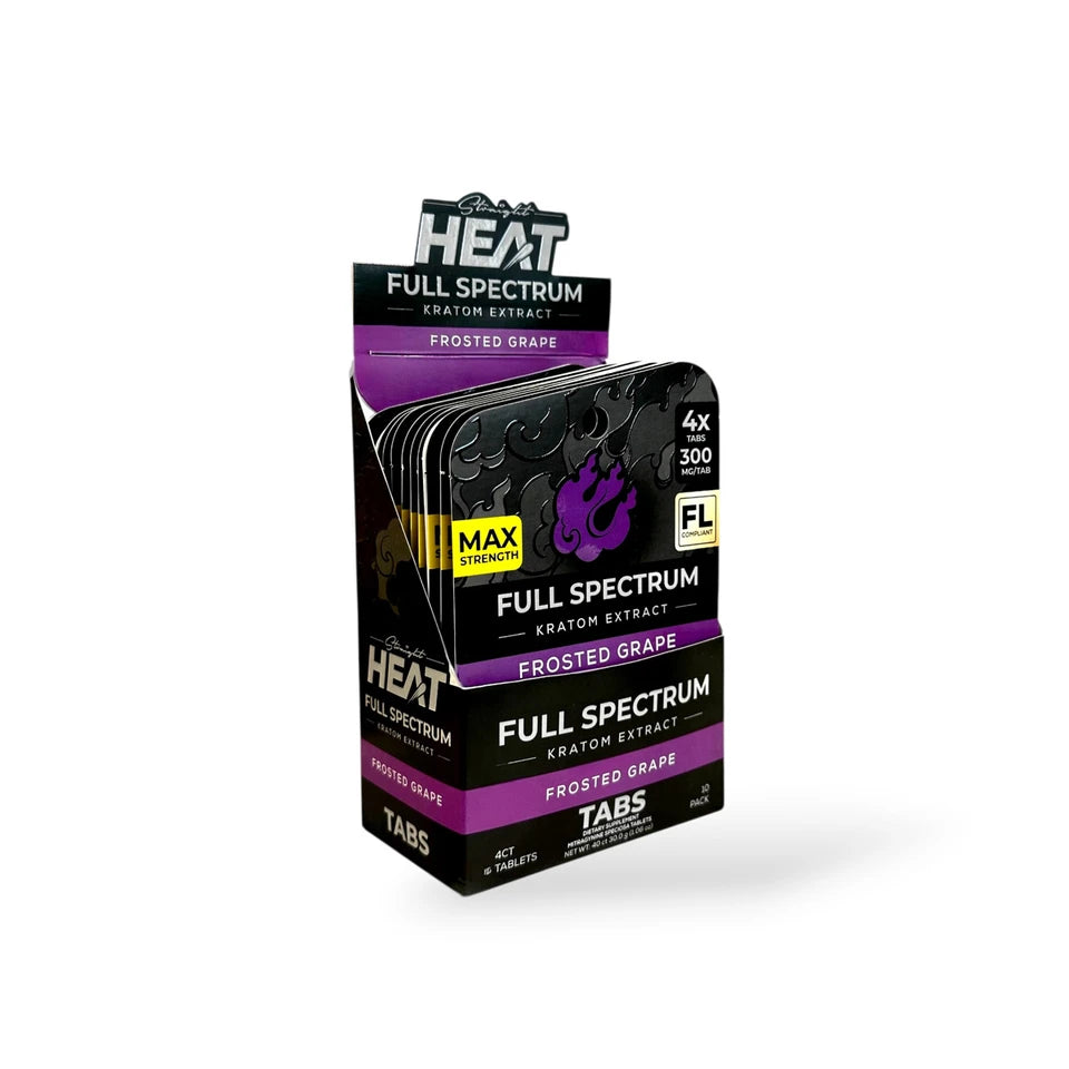 FULL SPECTRUM HEAT TABLETS (1200MG) 300MG/ 4PK-FROSTED GRAPE (10CT)