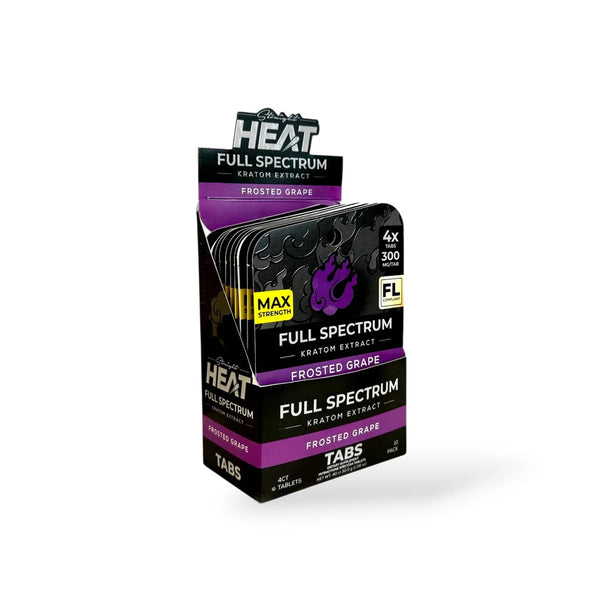 FULL SPECTRUM HEAT TABLETS (1200MG) 300MG/ 4PK-FROSTED GRAPE (10CT)