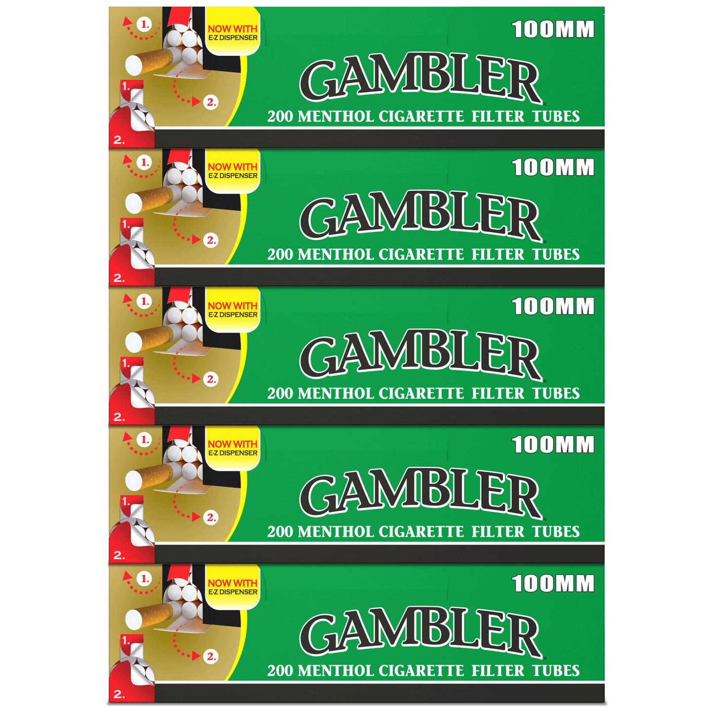 GAMBLER PP MENTHOL 100mm TUBES (5CT)