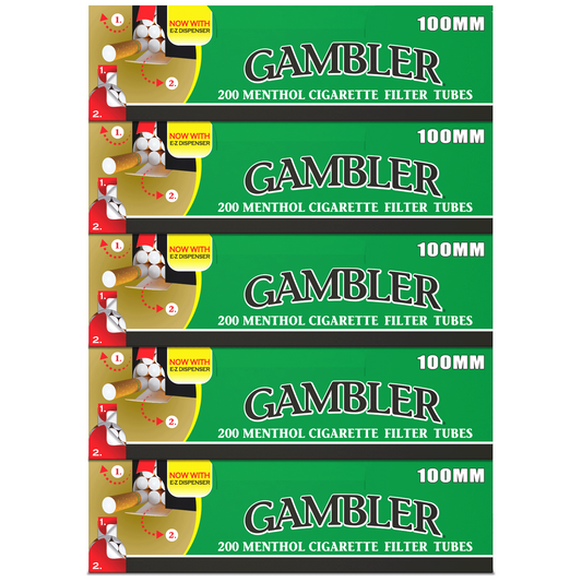 GAMBLER PP MENTHOL 100mm TUBES (5CT)