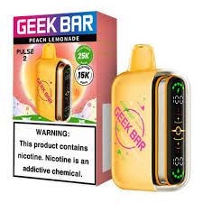 GEEK BAR PULSE 2 VAPE 25K PUFFS 5PK PEACH LEMONADE