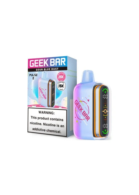 GEEK BAR PULSE 2 VAPE 25K PUFFS 5PK SOUR BLUE DUST