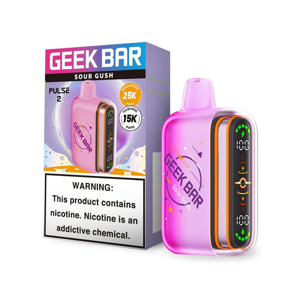 GEEK BAR PULSE 2 VAPE 25K PUFFS 5PK SOUR GUSH