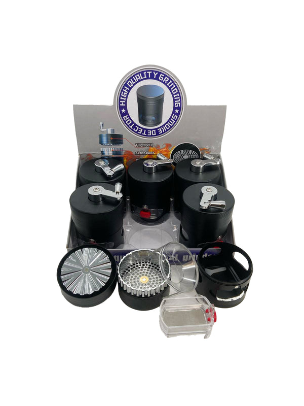 66MM 6 PART ZINC GRINDER (6CT)