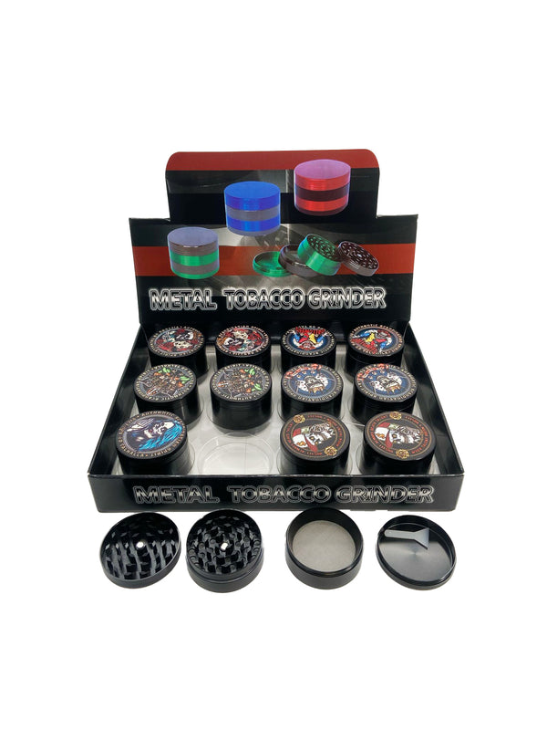 50MM 4 PART ZINC GRINDER (12CT)