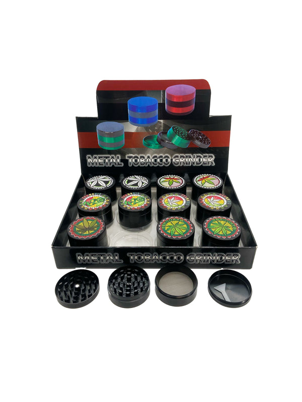 50MM 4 PART ZINC GRINDER (12CT)