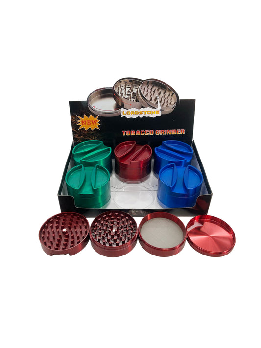 75MM 4 PART ZINC GRINDER (6CT)