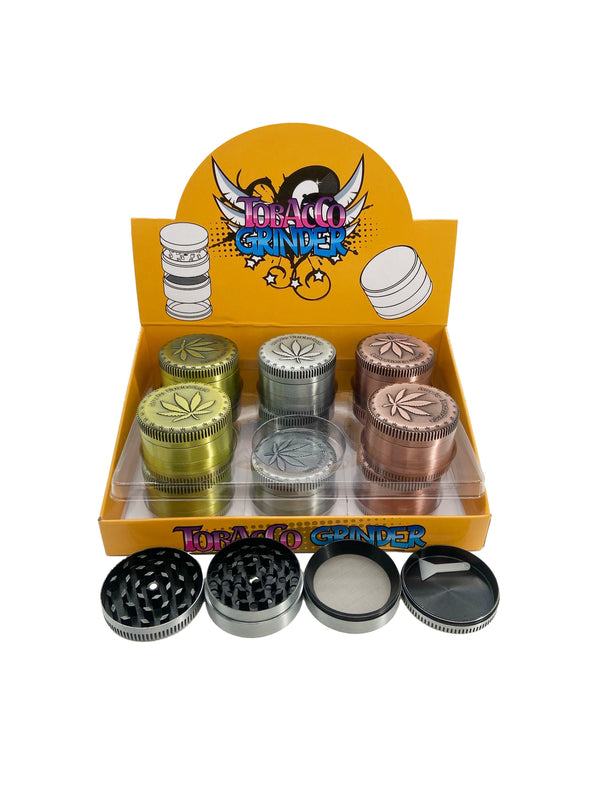 52MM 4 PART ZINC GRINDER (12CT)