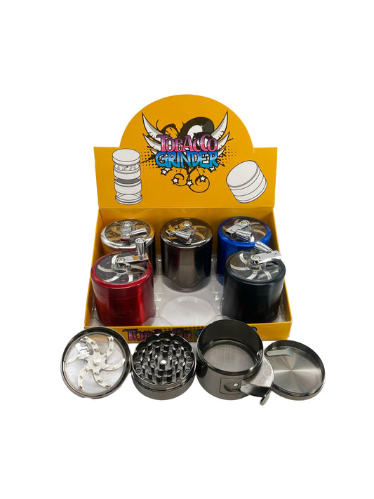 63MM 4 PART ZINC GRINDER (6CT)