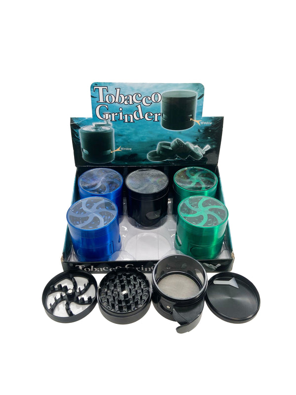 63MM 4 PART ZINC GRINDER (6CT)