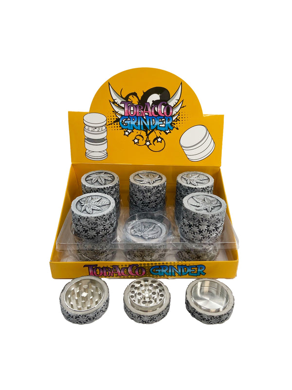 52MM 3 PART ZINC GRINDER (12CT)