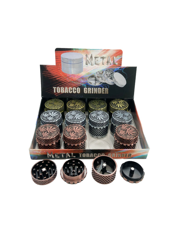 45MM 4 PART ZINC GRINDER (12CT)