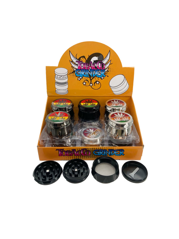 55MM 4 PART ZINC GRINDER (12CT)