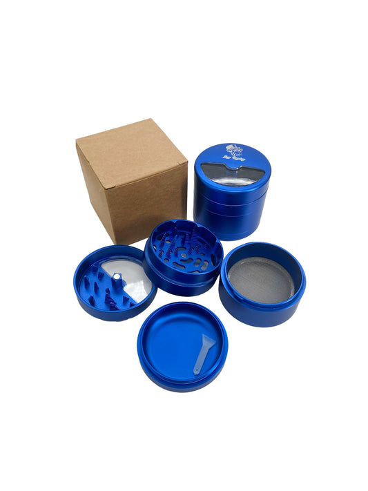 63MM 4 PART ALUMINUM GRINDER HALF TEETH (1CT)
