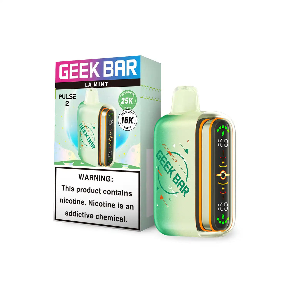GEEK BAR PULSE 2 VAPE 25K PUFFS 5PK LA MINT