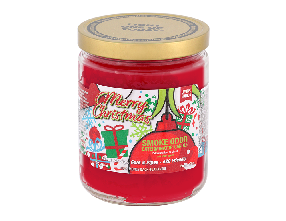 SMOKE ODODR ELIMINATOR MERRY CHRISTMAS 13oz CANDLE (1 CT)