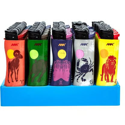 MK ASSORTED ASTROLOGY SERIES FLINT LIGHTER (50 CT)