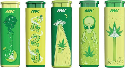 MK JET ASSORTED CONNECTION SERIES WINDPROOF REFILLABLE LLIGHTER (50 CT)