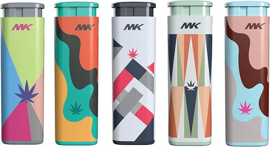 MK JET ASSORTED HYDRO SERIES WINDPROOF REFILLABLE LIGHTER (50CT)