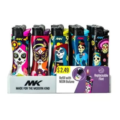 MK ASSORTED LA CATRINA SERIES FLINT LIGHTER (50 CT)