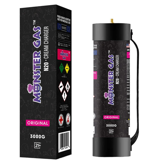 MONSTER GAS N2O 3000g CREAM CHARGER CRANBERRY MANGO (1CT)