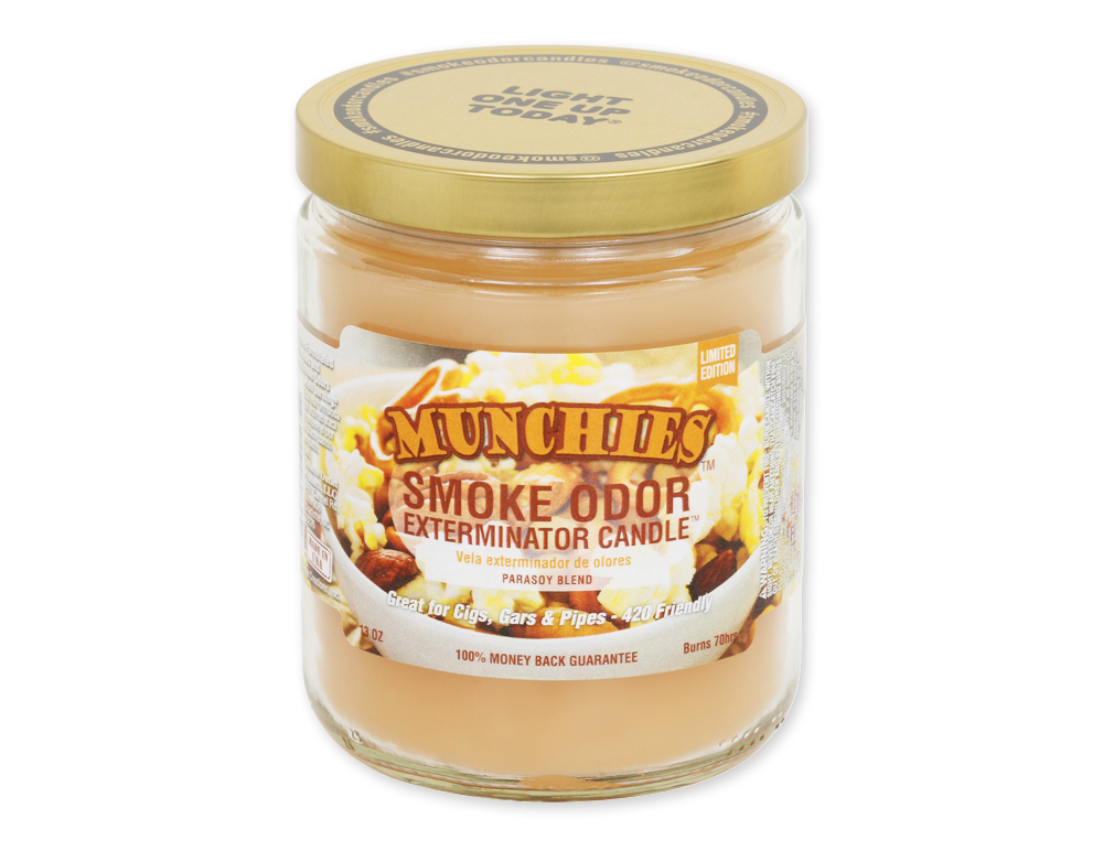 SMOKE ODOR ELIMINATOR MUNCHIES CANDLE 13oz (1CT)