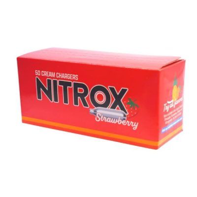 NITRO N2O CREAM CHARGERS 50pk STRAWBERRY (1CT)