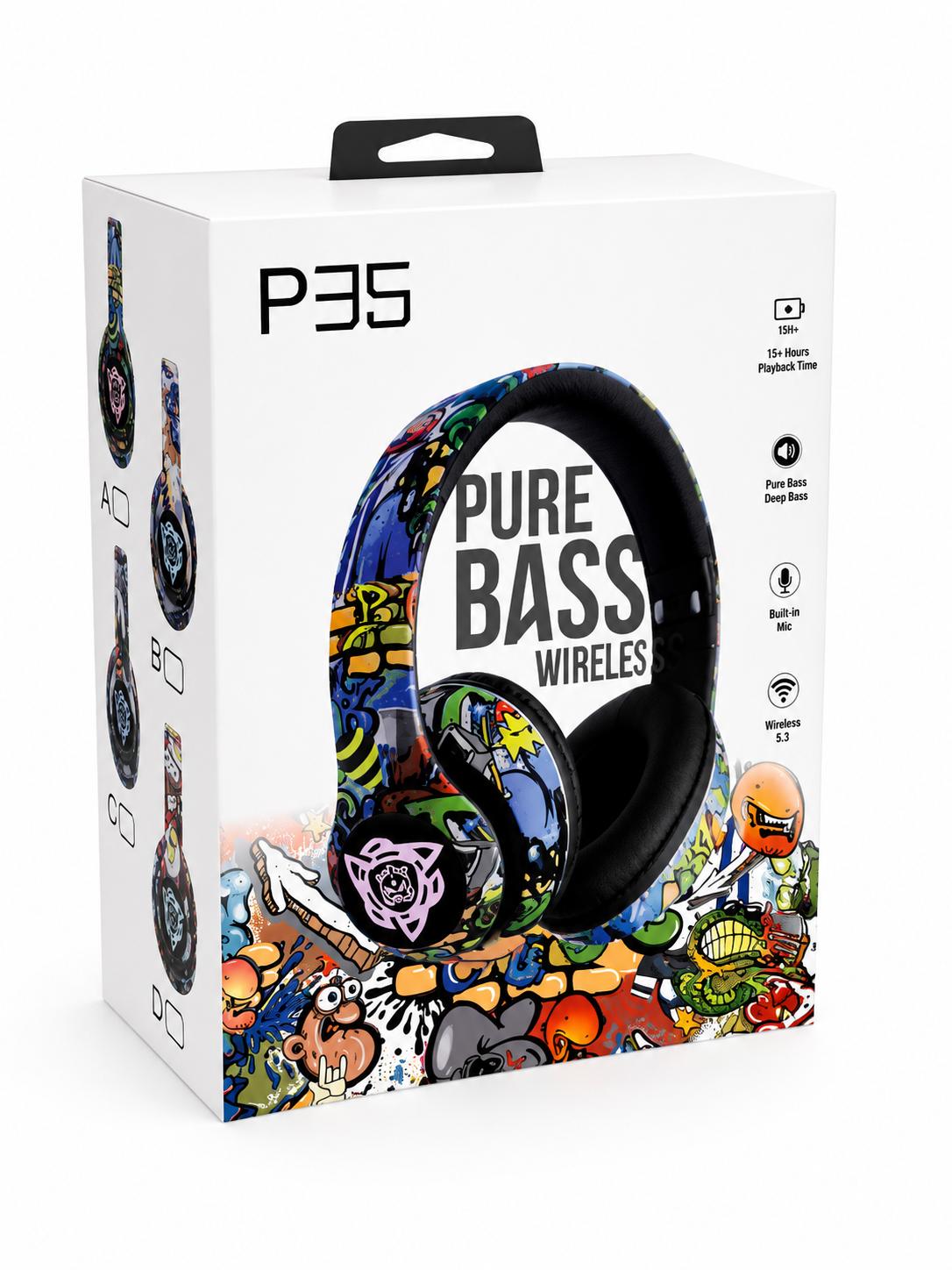 PURE BASS GRAPHIC HEADPHONES (1CT)