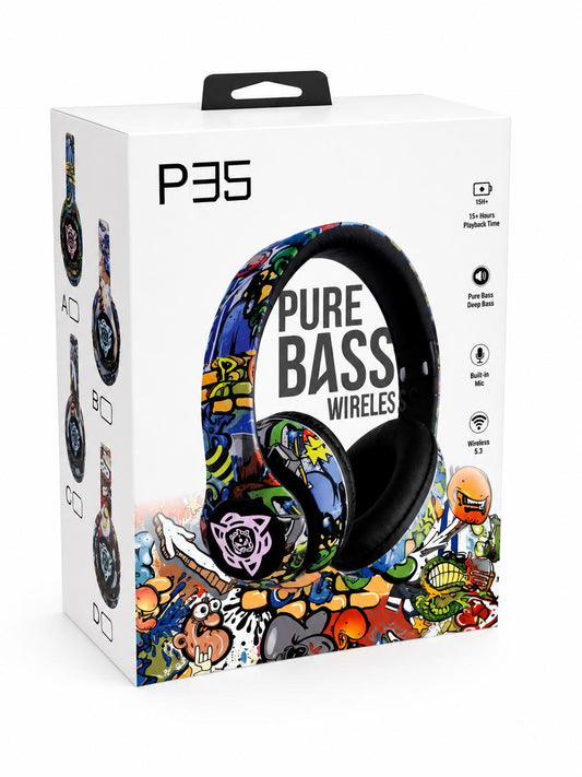 PURE BASS GRAPHIC HEADPHONES (1CT)