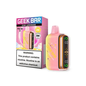 GEEK BAR PULSE 2 VAPE 25K PUFFS 5PK PINK LEMONADE