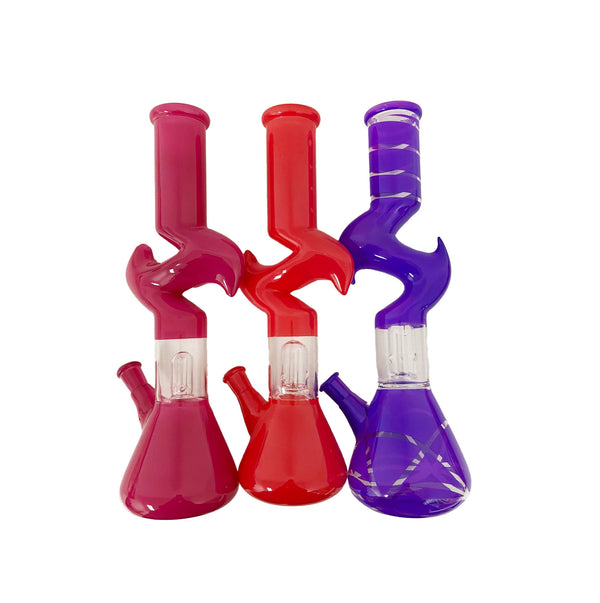 12" WATER PIPE ZIGZAG PERCOLATOR (1CT)