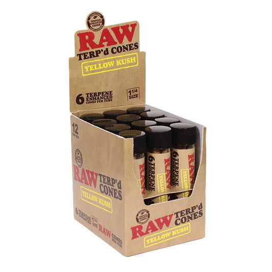 RAW TERP'D 1 1/4 CONES YELLOW KUSH (1ct)