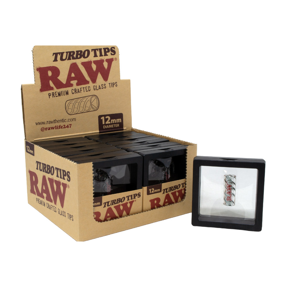 RAW TURBO GLASS TIP 12MM 12PK
