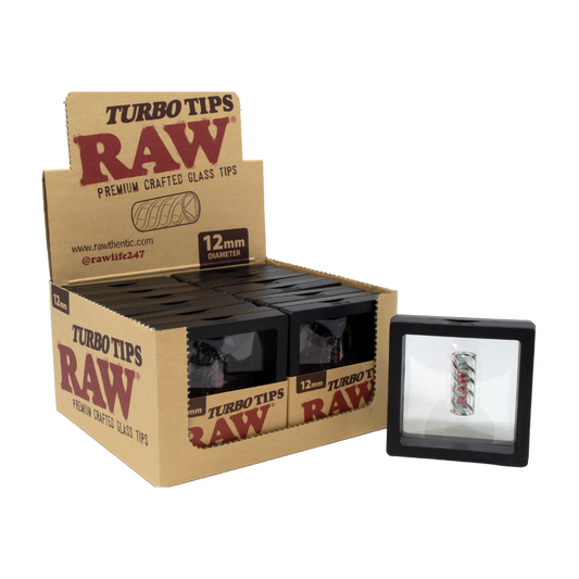 RAW TURBO GLASS TIP 12MM 12PK
