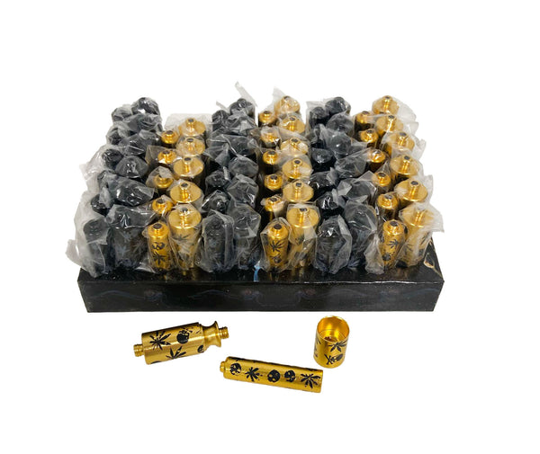 2-PART BOTTLE STYLE METAL PIPE ASSORTED (36CT)