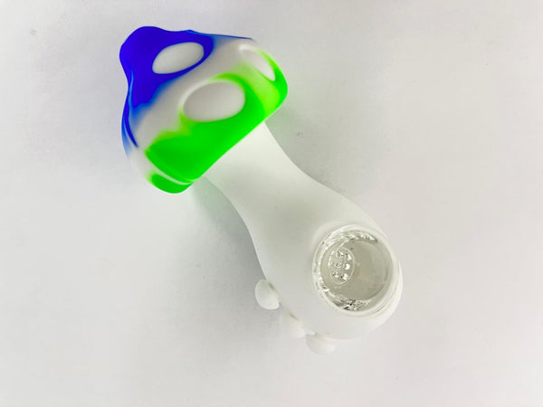 5" SILICONE MUSHROOM HAND PIPE (1CT)