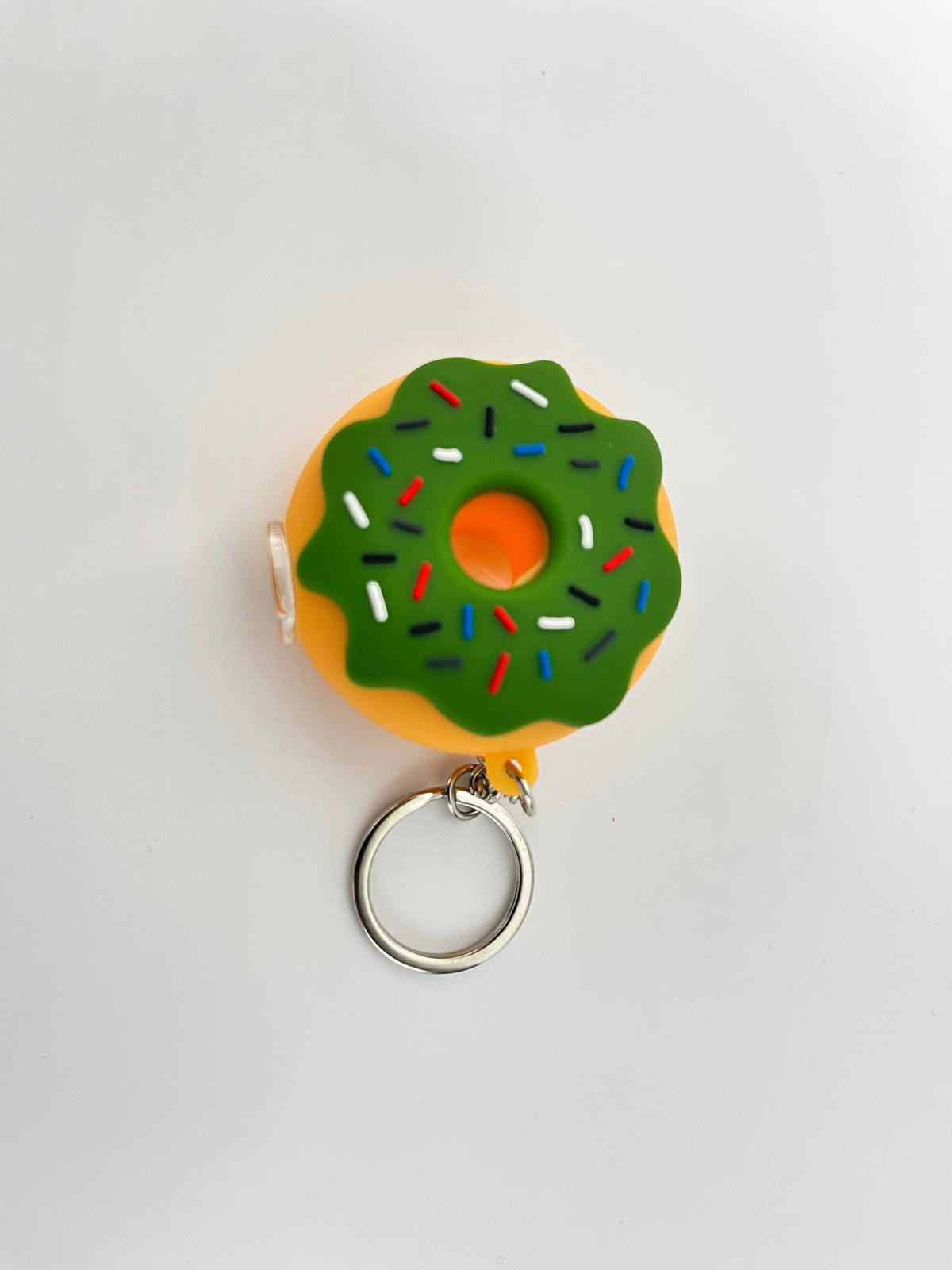 3" SILICONE DONUT KEYCHAIN HAND PIPE (1CT)