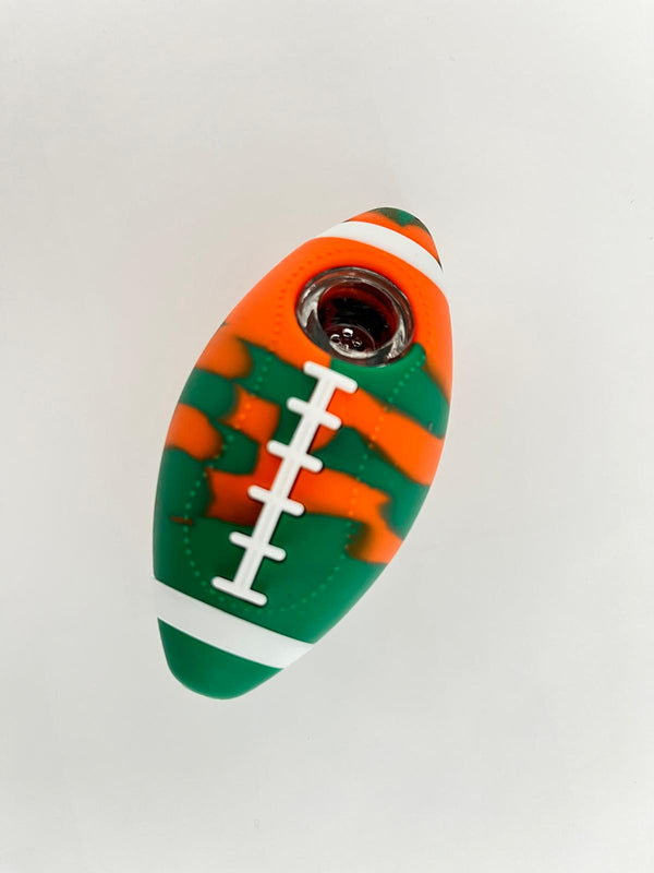 5" SILICONE FOOTBALL HAND PIPE (1CT)
