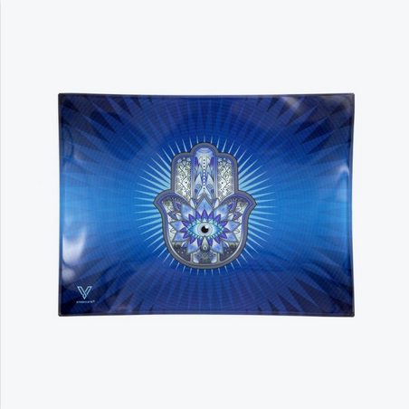 SYN GLASS ASHTRAY ASSORTED (1CT)