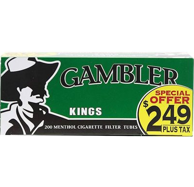 Gambler Menthol Tubes 100mm 2.49 (5ct)