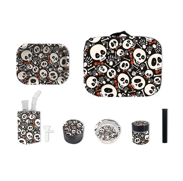 TRAY+JUICE BOX+GRINDER+STASH JAR+CONE CASE+ASHTRAY+BANGER COMBO BOX (1CT)