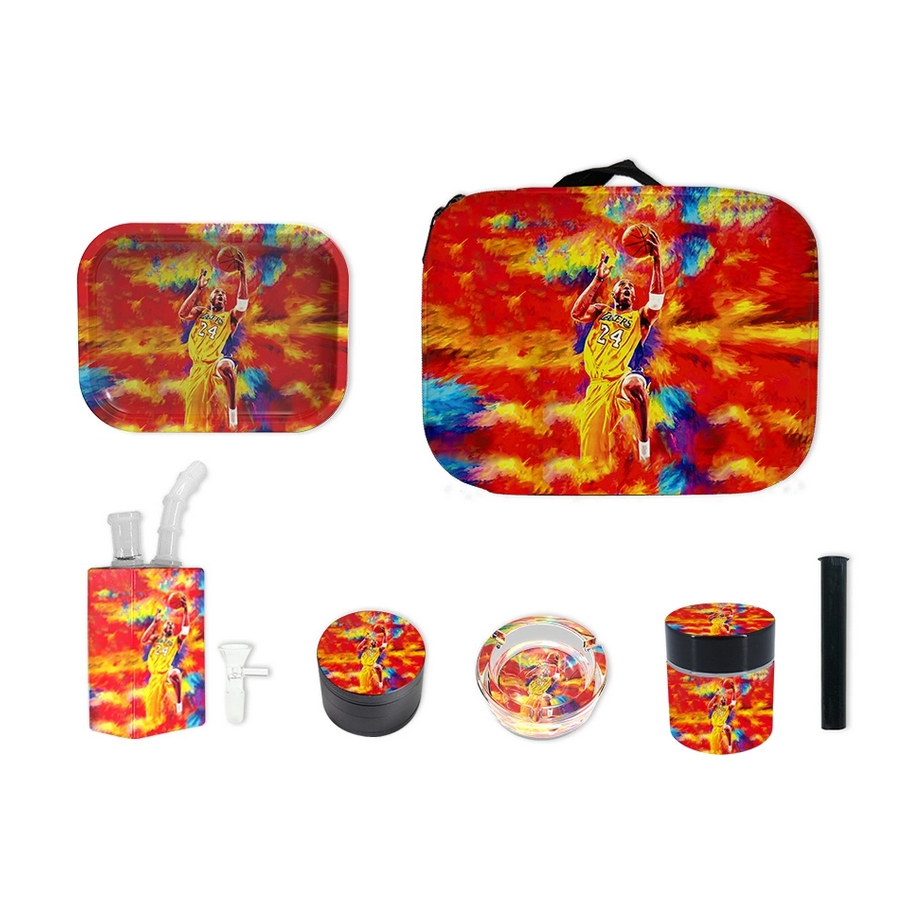 TRAY+JUICE BOX+GRINDER+STASH JAR+CONE CASE+ASHTRAY+BANGER COMBO BOX (1CT)