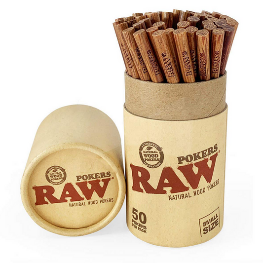 Raw Wooden Poker Small (50ct)