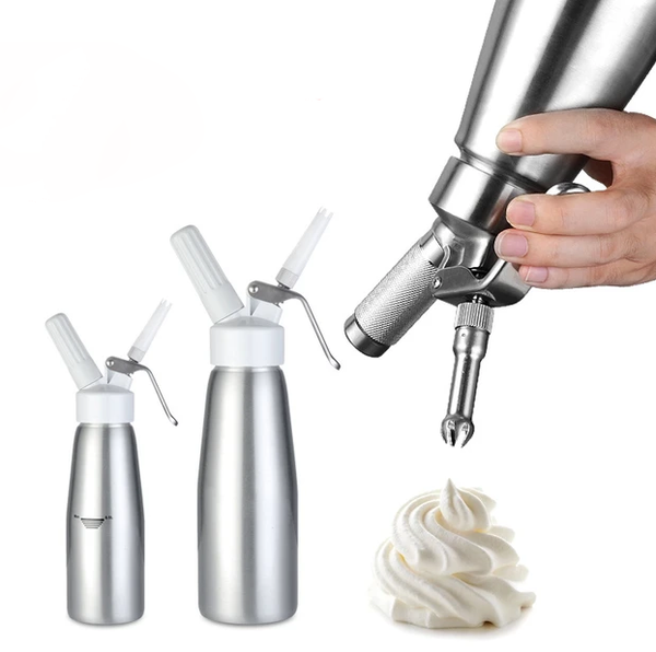 250ML CREAM FOAM DISPENSER STEEL ASSORTED (1CT)