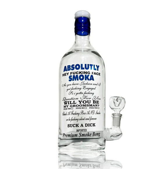 10" LIQUOR BOTTLE STYLE WATER PIPE ASSORTED (1CT)