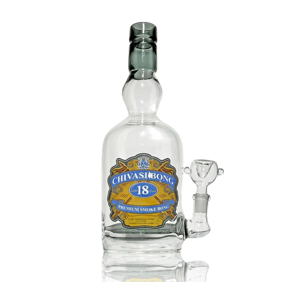 10" LIQUOR BOTTLE STYLE WATER PIPE ASSORTED (1CT)