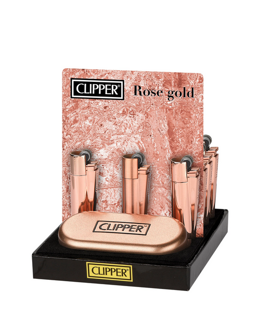 CLIPPER LIGHTER ROSE GOLD HQ DESIGN (12CT)