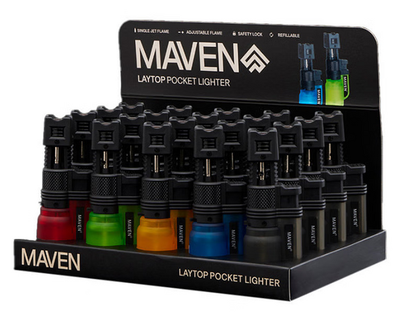 MAVEN LAYTOP TORCH LIGHTER (20CT)